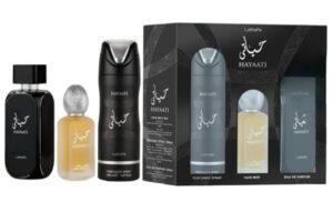 KIT LATTAFA HAYAATI BLACK - 3PCS